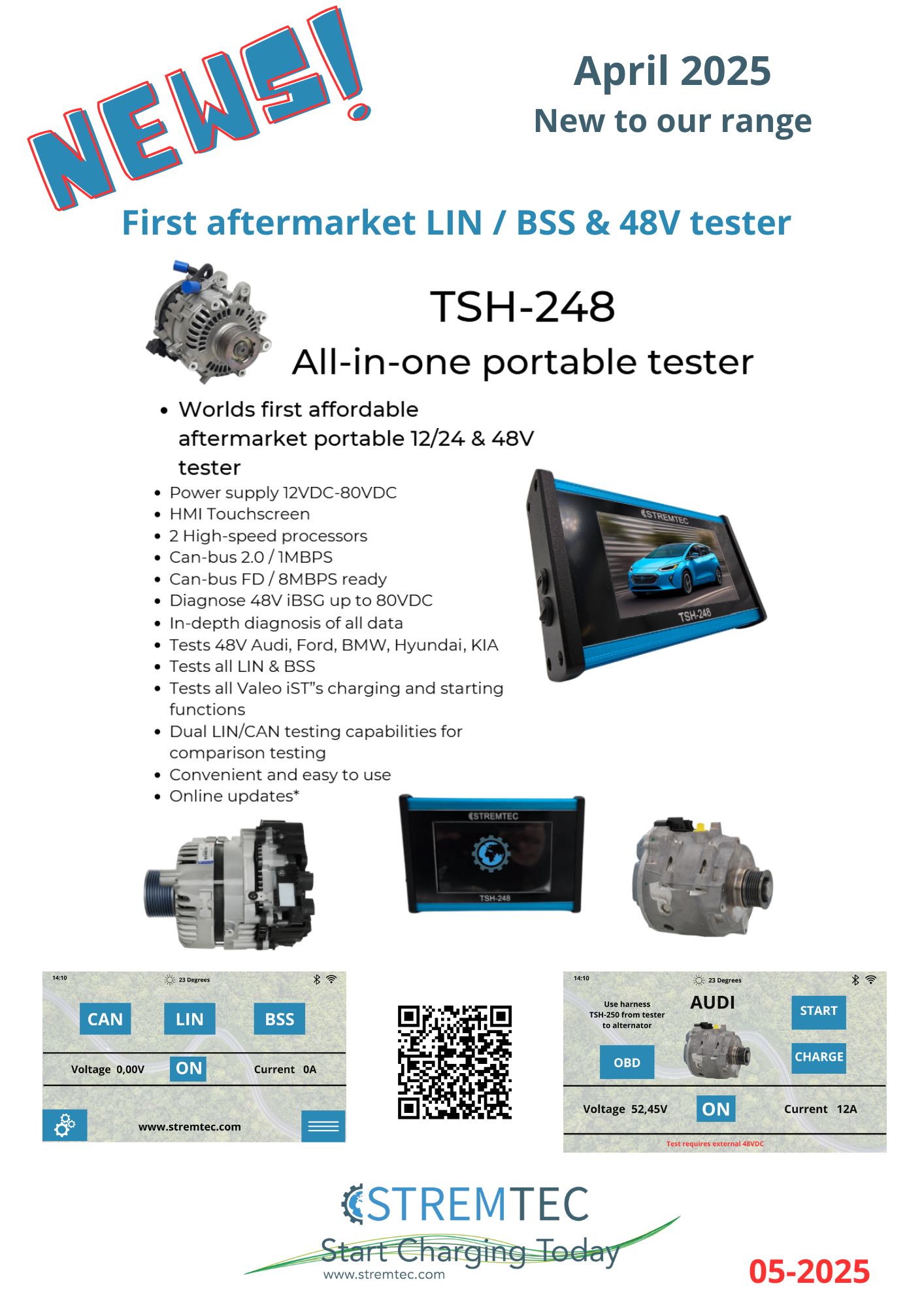New TSH-248 All-in-one portable tester