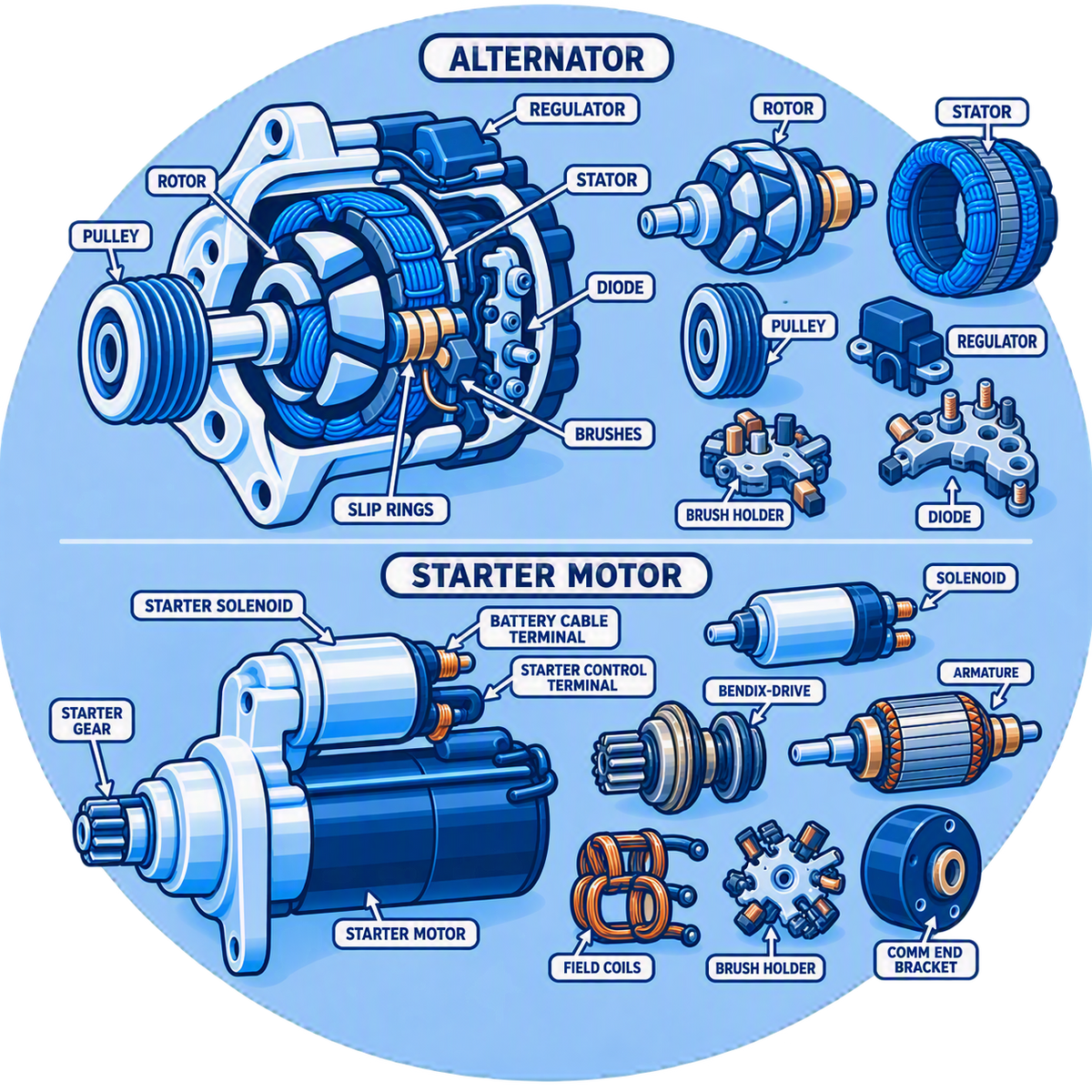 Alternator/Starter Parts